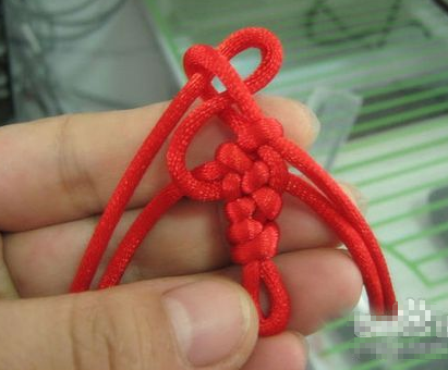 红绳手链编织，两根绳，求编法视频
