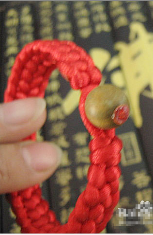 红绳手链编织，两根绳，求编法视频